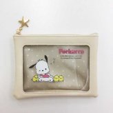 サンリオ キャラクターズ ウィンドウポーチ ポチャッコ クリアポーチ 小物入れ 化粧ポーチ ポーチ 透明窓付き かわいい おしゃれ キャラクター グッズ 雑貨 文房具 収納 サンリオ正規ライセンス品