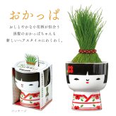 芝って栽培キット KOKESHI（こけし） おかっぱ おちょぼ ぼうず 植物 グリーン 和風 スターターセット オブジェ 置物 おしゃれ インテリア 雑貨 ギフト プレゼント 男性 女性 誕生日 ラッピング対応 無料ラッピング