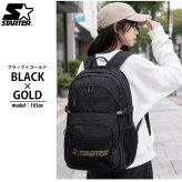 STARTER スターター リュック 大容量 25L 軽量 3層式 PC収納 a4 レディース メンズ 学生 高校生 通勤 通学 新生活 入学準備 ブランド ロゴ スクールリュック スポーツリュック アウトドア 旅行 黒 2026fw