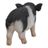 置物 豚 黒白桃豚 幅22.5cm woobia ウービア ぶた リアル かわいい おしゃれ 玄関 インテリア オブジェ ガーデン ミニブタ 動物 アニマル 癒し 棚 北欧 個性的 プレゼント ギフト 新築祝い 面白い