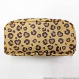 ハローキティ マルチポーチ ギャルキティ ヒョウ柄 ベージュ 缶バッジ 収納 痛バ ポーチ 推し活 キャラクター グッズ コスメ 文房具 大容量 HK86-24A サンリオ正規ライセンス品