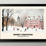 日本製 メリー クリスマス Xmas Christmas サンタクロース ビンテージイラスト A3 サイズ ポスター アート おしゃれ 絵画 インテリア 北欧 イラスト マット紙 艶消し アートパネル 額 フレーム デザイン 壁掛け ギフト 新築祝い ディスプレイ  速達 送料無料