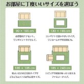 ラグ カーペット マット 3畳 ジャガード 約185×240cm（ホット 対応）