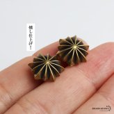 アポロ ビーズ コンチョ 2点セット ゴールド 太陽神 飾りボタン ねじ式 財布 ウォレット スマホケース レザー ハンドメイド カスタム パーツ アンティーク 燻し メンズ 男性