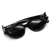 マックスマーラ Max Mara サングラス グローバルフィット アイウェア キャットアイ フォックス MM0139/S 01A 55 メンズ レディース ユニセックス ブラック+グレー 海外正規品