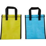 【直送】ノーブランド 600mlボトルが6本入る保冷温バッグ [26-0595-145] 保冷バッグ ペットボトル ホルダー 不織布 大容量 レジャー アウトドア ピクニック 景品 ギフト