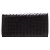 選べる2色 ボッテガヴェネタ 長財布 メンズ 長札入れ イントレチャート BOTTEGA VENETA 小銭入れなし カード入れ9枚 本革 エスプレッソ ダークブラウン スペース ネイビー 保存箱付き 120697 V47W1