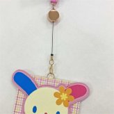 サンリオキャラクターズ リール付き パスケース ウサハナ 定期入れ ICカードケース キャラクターグッズ キッズ レディース 通学 通勤 可愛い おしゃれ プレゼント サンリオ正規ライセンス品