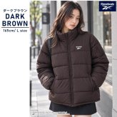 Reebok リーボック 中綿ジャケット レディース 長袖 アウター スタンドカラー フルジップ  軽量 防寒 あたたかい ロゴ スポーツ ブランド 大きいサイズ ゆったり ユニセックス 大人 カジュアル アウター 春 秋 冬 M L LL 黒 別注 2026fw karlas