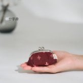ギフト 2026 プレゼント 【縁起の良い 福ふく】 久留米絣 がま口財布 コインケース 小銭入れ 日本製 | 和柄 和雑貨 伝統工芸 綿100% がま口 ポーチ 小物入れ レトロ ギフト プレゼント 贈り物 敬老の日 母の日