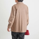 シニアファッション レディース 80代 70代 60代 90代 秋冬 あったか ウール混 あったか 背裏付き 羽織りシャツ おばあちゃん 服 誕生日 プレゼント 婦人服 女性 ハイミセス ミセス 祖母 お年寄り 老人 高齢者（csz-ft4-4-155）