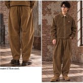 REDKAP レッドキャップ コーデュロイパンツ メンズ RDK-2604 2タック ワイドパンツ テーパード バルーンパンツ YKK 太畝 8WEL ワンウォッシュ スラックス ワーク ストリート カジュアル ファッション M L XL 2026FW Karlas