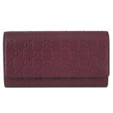 【希少モデル】グッチ GUCCI 財布 レディース 長財布 フラップ長財布 グッチシマ ボルドー 847210 ブランド ギフト プレゼント【送料無料】