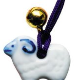 染付干支根付 おみくじ付  NO.21 景品 記念品 粗品 ノベルティ 名入れ 御挨拶 ご挨拶