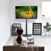テレビスタンド Semicircle ONTV0289 壁寄せテレビスタンド 左右25度首振り 高さ調節可能 テレビボード シンプルスタイル モダン 32v型～65v型 重量 最大 40kg VESA規格 100×100～400×400mm 新生活
