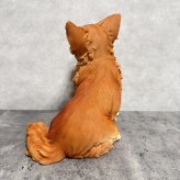 犬 置物 大きい 見上げるチワワ 横幅26.8cm woobia ウービア かわいい おしゃれ ガーデン インテリア オブジェ 巨大 プレゼント 北欧 玄関 雑貨 動物 モダン 面白い 庭 ギフト 屋外 家 リアル 玄関先 ガーデンオーナメント