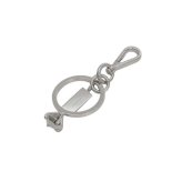 エムエムシックス MM6 Maison Margiela クリップキーリング ポリッシュドパラジウム sm6ua0022-p9210-951 ユニセックス シルバー キーリング
