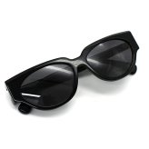 マックスマーラ Max Mara サングラス グローバルフィット アイウェア キャットアイ フォックス MM0139/S 01A 55 メンズ レディース ユニセックス ブラック+グレー 海外正規品