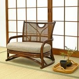 座椅子 あぐら ラタンチェア ローチェア rattan 椅子 リラックス フロアチェア ラウンジチェア パーソナルチェア イージーチェア ベージュ ナチュラル インテリア 和風 日本 畳 ひとり暮らし リビングチェア 北欧 おしゃれ 洋室 和室 ギフト