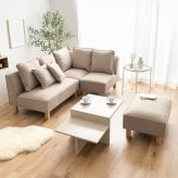 コーナーソファ コーナー フロア ロー ユニット チェア 椅子 ファブリック 1P 一人用 単品 L字 低め ひとりがけ 小さめ リビング ダイニング 一人暮らし 幅74 組み合わせ 左右対応 肘あり いす コーナーソファー ローソファ フロアソファ