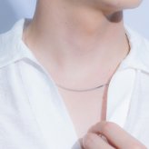 ネックレス ヘリンボーン ブラス ペアアクセ お揃い シンプル 真鍮 チェーン