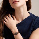 フォッシル FOSSIL 腕時計 レディース RAQUEL デイト アナログ ブラウン レザーウォッチ ES5503【2026 新作】