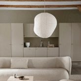ferm LIVING ファームリビング Kurbis カービス ランプシェード M 高さ60cm （シェードのみ） シェード ジャパンディ 和紙北欧 ランプシェード 天井照明 ペンダントライト シェードのみ 和紙 和モダン