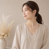 パール ネックレス 2連 ロング セット 貝パール 6mm120cm ホワイト シルバーブラック ケース付 カジュアル プレゼント ギフト 誕生日プレゼント 誕生日 おしゃれ 上品 大人 普段使い お呼ばれ 二次会 パーティー 結婚式 真珠 40代 50代 60代 母 妻 祖母 彼女 女性 アレンジ 重ね付け クリスマスプレゼント クリスマス