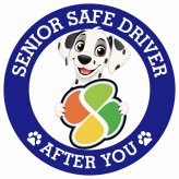 カーサイン 高齢者マーク SENIOR SAFE DRIVER ダルメシアン ステッカー シール 直径13cm 肉球 日本製 車