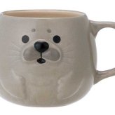 シロクマとアザラシの大きめぽってりマグ マグカップ コップ 陶器 スープ かわいい 海の生き物 プレゼント ギフト キッチン 女性 男性 父 母 実用的 雑貨 箱入り 母の日 誕生日 クリスマス 無料ラッピング