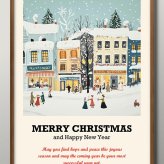 日本製 メリー クリスマス Xmas Christmas サンタクロース ビンテージイラスト A3 サイズ ポスター アート おしゃれ 絵画 インテリア 北欧 イラスト マット紙 艶消し アートパネル 額 フレーム デザイン 壁掛け ギフト 新築祝い ディスプレイ  速達 送料無料