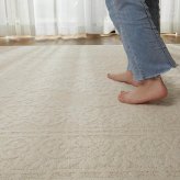 ラグ カーペット 敷物 防ダニ・抗菌・防臭 国産 洗濯可 コットン混のナチュラルデザイン メダリオン柄