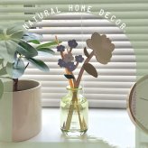 【ラッピング付き】リードディフューザー スティック おしゃれ アロマディフューザー ルームフレグランス 木製リード 花 北欧インテリア 草花モチーフ 芳香剤 インテリア 香り ボタニカル 雑貨 新生活 プチギフト プレゼント リビング