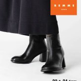 【正規品】 レメ REMME chunky boots チャンキーブーツ ZH-25W022-1-SO  ブーツ ショートブーツ ヒール レディース シューズ