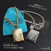 ステンレス ロケットネックレス HIPHOP ダブル喜平チェーンネックレス ロケットペンダント マリアネックレス 写真 記念 思い出 50cm 60cm ゴールドネックレス 18KGP シルバー 聖母 6面カット メンズ 男性 金属アレルギー対応