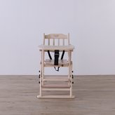 ベビーチェア LBR 折りたたみ 完成品 天然木 ライトブラウン・ホワイトウォッシュ W47×D62×H77cm座面高42/48/54cm 子供椅子 キッズチェア 木製 ライトブラウン ホワイトウォッシュ おしゃれ