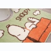 スヌーピー トイレマット ドッグハウス グリーン トイレ用品 SNOOPY