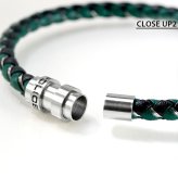 ポリス ブレスレット メンズ ブランド POLICE GRIPCORE GB0082304 グリーン シルバー アクセサリー