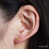シルバー925 小ぶりピアス 極小 スタッドピアス シンプルピアス ゴールド 18KGP サークル 小さめ ワンポイント メタル 片耳1点 レディース 女性 金属アレルギー対応 イヤリング