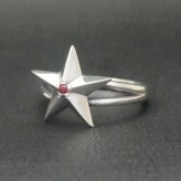 スターリング 指輪 シルバー925 【刻印無料】スター 星 リング 選べる 天然石 誕生石 シルバーアクセサリー メンズ レディース ユニセックス スターリングシルバー 誕生日 クリスマス プレゼント 贈り物 ギフト 母の日 ハンドメイド 箱入り Grand Galleria グランドガレリア