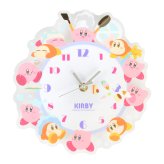 星のカービィ 時計 壁掛け 掛け時計 かわいい キャラクター 壁掛け時計 アクリル ウォールクロック クリア 透明 女子 男子 子供部屋 寝室 リビング 女の子 男の子 子供 キッズ 大人 インテリア カービィ グッズ 雑貨 引っ越し祝い 新生活 お祝い 誕生日 プレゼント ギフト