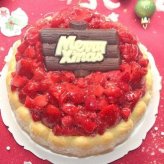 クリスマスいちごアイスケーキ【4～7号】 ［クリスマスケーキ クリスマスデコレーション クリスマスいちごケーキ］