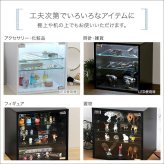 推し活 棚 推し活収納 コレクションキューブラック 深型タイプ LEDセット QCLR-D29-SET--BK ブラック 深型LEDセット ホームテイスト コレクション キューブラック アイドル フィギュア アクスタ トレカ ガラス扉 展示 キューブ 新生活