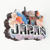 木製フレームマグネット 柴犬 ジャパン 茶 立体マグネット 3D お土産 日本 土産 souvenir JAPAN Magnets ご当地 外国人 スーベニア ジャパン