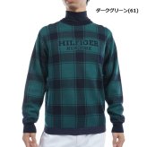 トミーヒルフィガー ゴルフ メンズ バッファローチェックジャカード クルーネックセーター TOMMY HILFIGER GOLF THMA478 秋冬モデル お誕生日祝い お祝い 記念品 お父さん 父の日 彼氏 男性 30代 40代 50代 60代  還暦祝い 敬老の日 人気プレゼント プレゼント