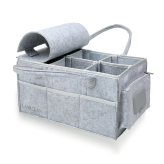 LARUTAN おむつストッカー おしりふきポケット付き 蓋つき 収納 オムツストッカー 大容量 おむつバッグ お世話セット ベビー用品 ベビーワゴン おむつ入れ おむつケース おしゃれ 赤ちゃん 出産準備 出産祝い おむつ・トイレ用品 送料無料