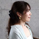 ステンレス サークルピアス ワイド 18KGP 両耳用 2点セット レディース ゴールド 大ぶり ラウンド 透かし ボリューム 存在感 上品 華やか 大人 女性 アクセサリー 耳飾り おしゃれ きれいめ モード レトロ パーティー
