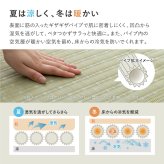 夏ラグ 夏用カーペット 洗える い草風 カーペット 涼風 りょうふう 江戸間 8帖 8畳 PP ラグ ござ ビニール風 上敷き 畳の保護 畳替え 国産