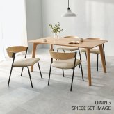 ダイニング家具 ダイニングチェア 肘付きチェア 1脚単品 天然木 突板 木目 ゆったりくつろげる座面 ファブリック PVC合成皮革 座り心地快適 北欧 モダン 木製チェア いす 美しいデザイン 食卓椅子 一人暮らし 新生活 オールシーズン快適
