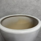 植木鉢 おしゃれ 大型 陶器 13号 受け皿付き セット KONTON コントン WYモダン マット釉 白 ホワイト L 直径40cm 底穴あり 室内 観葉植物 丸型 ラウンド シンプル 北欧 和モダン インテリア リビング 玄関 半磁器 セラミック 焼き物 大きい フロアポット WY-PR1W13P